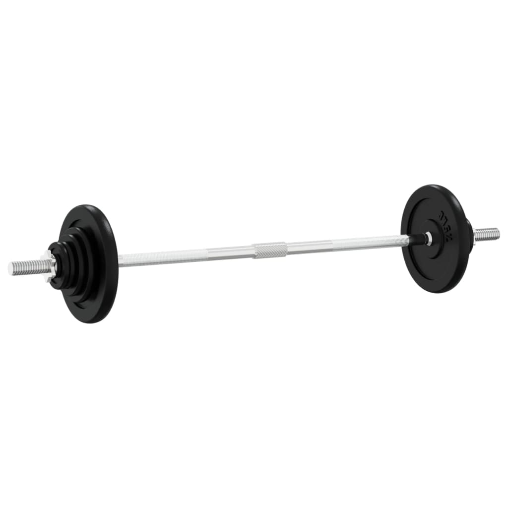 VidaXL Hantel mit Gewichten 60 kg aus Gusseisen