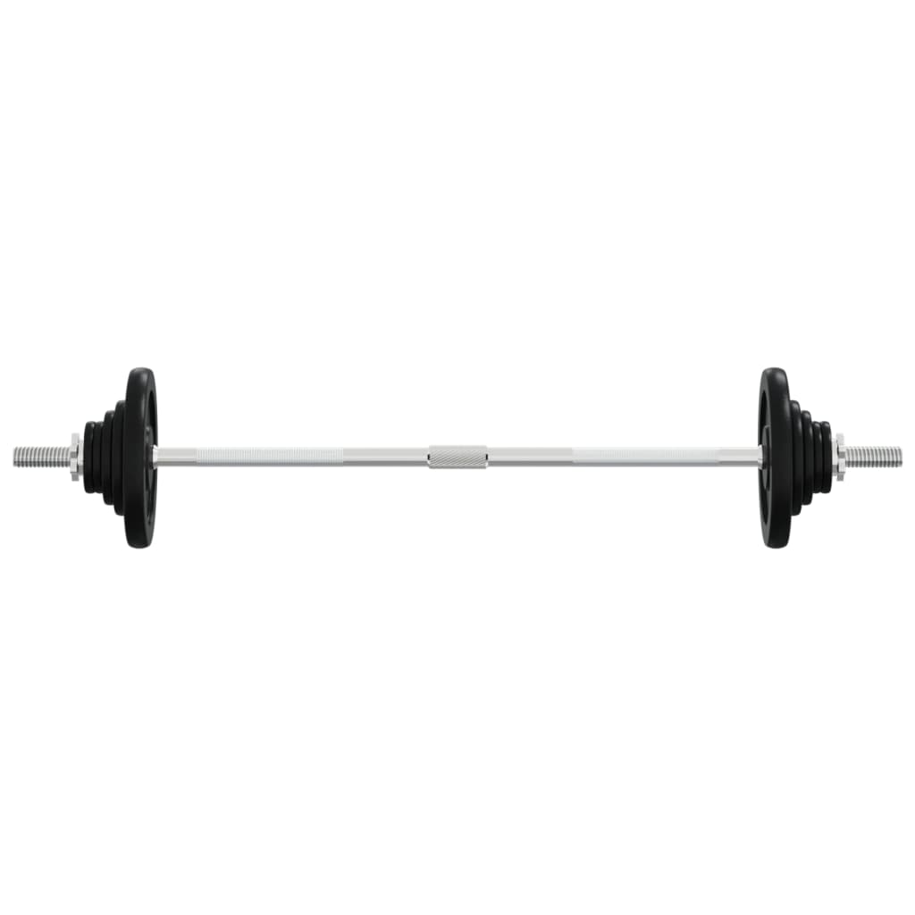 VidaXL Hantel mit Gewichten 60 kg aus Gusseisen