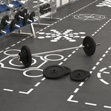 VidaXL Hantel mit Gewichten 60 kg aus Gusseisen