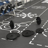 VidaXL Hantel mit Gewichten 90 kg aus Gusseisen und verchromtem Stahl