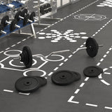 VidaXL Hantel mit Gewichten 90 kg aus Gusseisen und verchromtem Stahl
