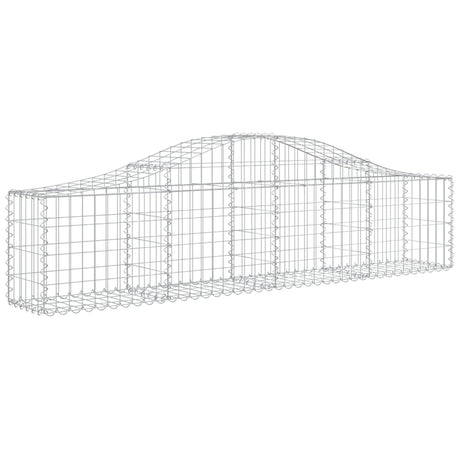 Vidaxx Gabionen 2 Stück gebogen 200x30x40 60 cm verzinktes Eisen