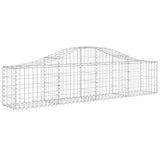 VidaXL Gabionen 9 Stück gebogen 200x30x40 60 cm verzinktes Eisen
