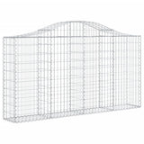 VidaXL Gabionen 4 Stück gebogen 200x30x100 120 cm Eisen