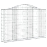 VidaXL Gabionen 5 Stück gebogen 200x30x120 140 cm Eisen
