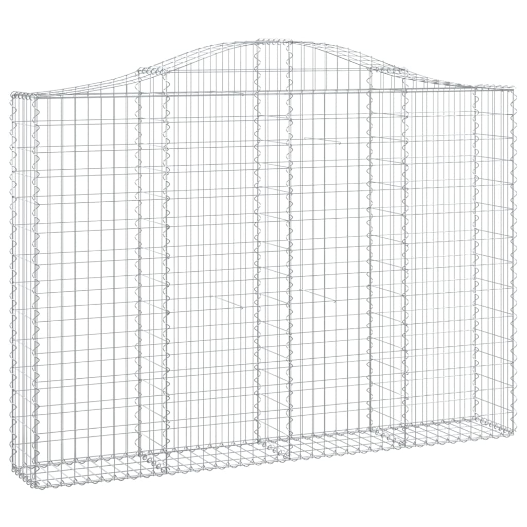 VidaXL Gabionen 8 Stück gebogen 200x30x140 160 cm Eisen