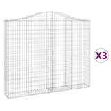 Vidaxl Schans Körbe 3 ST Gewölbe 200x30x160 180 cm Eisen