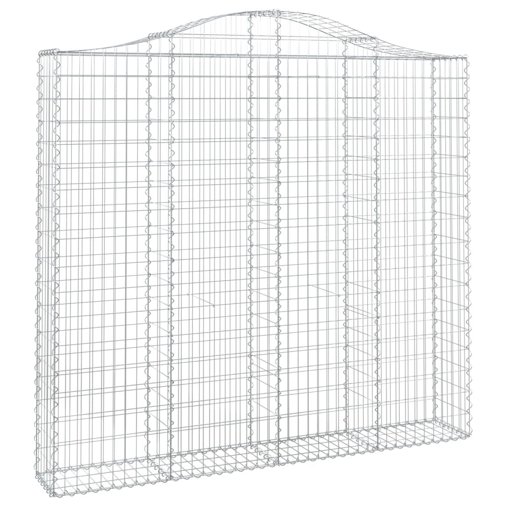 VidaXL Gabionen 2 Stück gebogen 200x30x180 200 cm Eisen