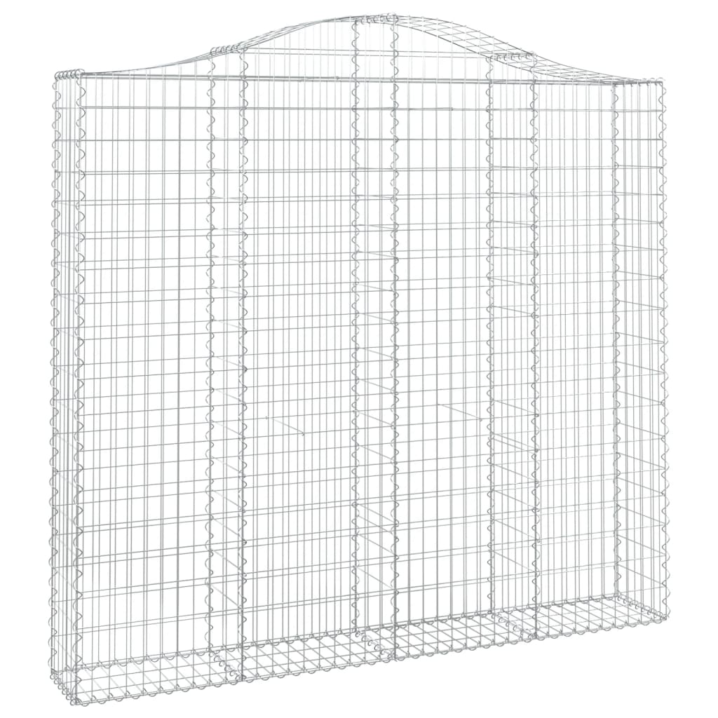 VidaXL Gabionen 4 Stück gebogen 200x30x180 200 cm Eisen