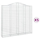 Vidaxl Schans Körbe 5 ST Gewölbe 200x30x180 200 cm Eisen