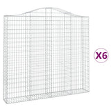 Vidaxl Schans Körbe 6 ST Gewölbe 200x30x180 200 cm Eisen
