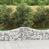 VidaXL Gabionen 4 Stück gebogen 200x50x40 60 cm verzinktes Eisen