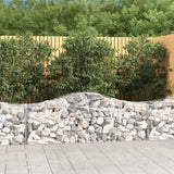 VidaXL Gabionen 10 Stück gebogen 200x50x60 80 cm verzinktes Eisen