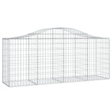 VidaXL Gabionen 14 Stück gebogen 200x50x80 100 cm Eisen