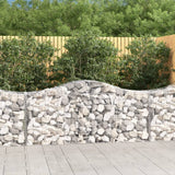 VidaXL Gabionen 14 Stück gebogen 200x50x80 100 cm Eisen