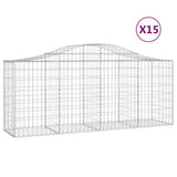Vidaxl Schans Körbe 15 St. Gewölbe 200x50x80 100 cm Eisen
