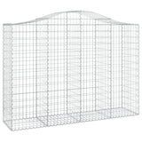 VidaXL Gabionen 6 Stück gebogen 200x50x140 160 cm Eisen