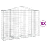 Vidaxl Schans Körbe 8 ST Gewölbe 200x50x140 160 cm Eisen