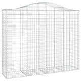VidaXL Gabionen 4 Stück gebogen 200x50x160 180 cm Eisen