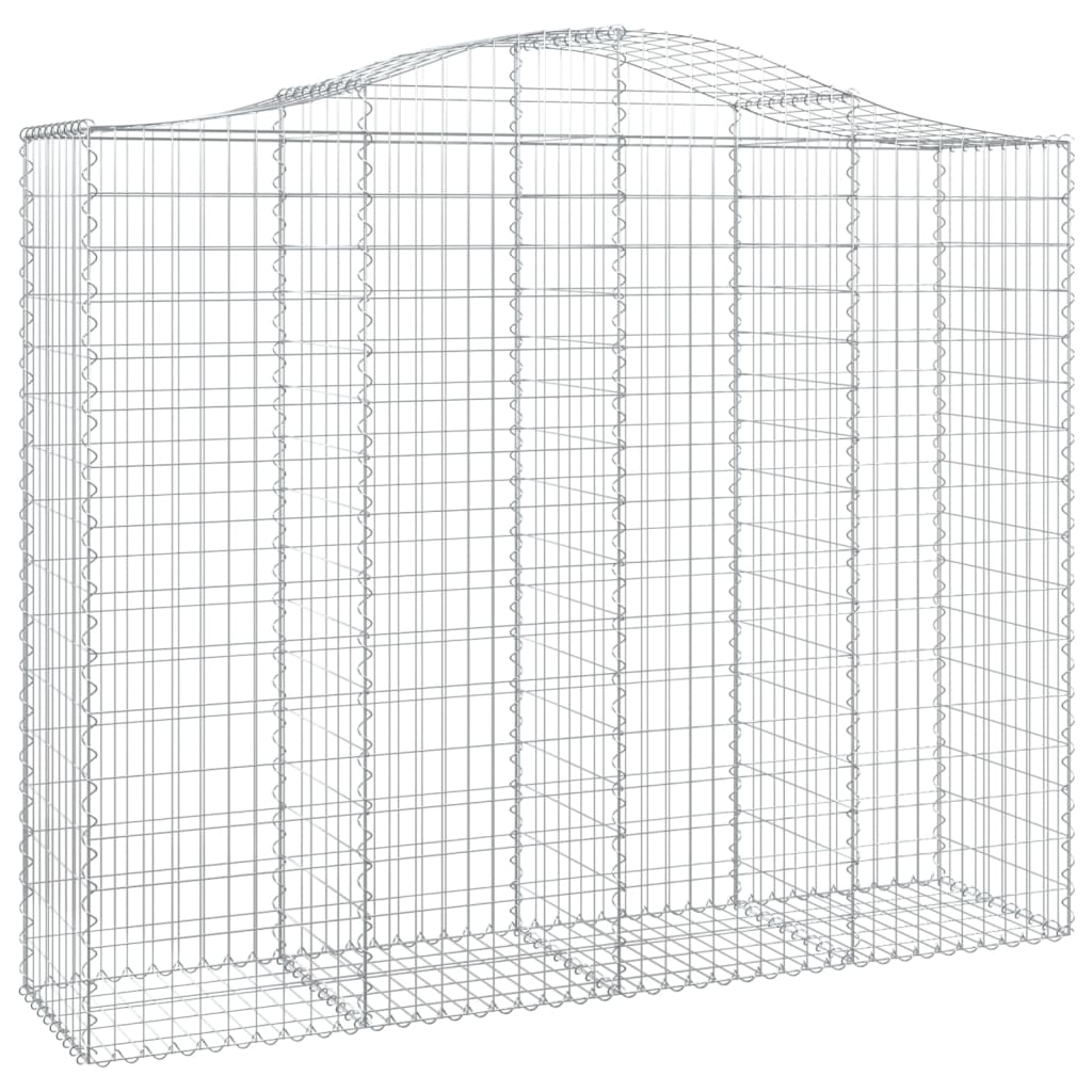 VidaXL Gabionen 5 Stück gebogen 200x50x160 180 cm Eisen
