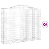 Vidaxl Schans Körbe 6 ST Gewölbe 200x50x160 180 cm Eisen