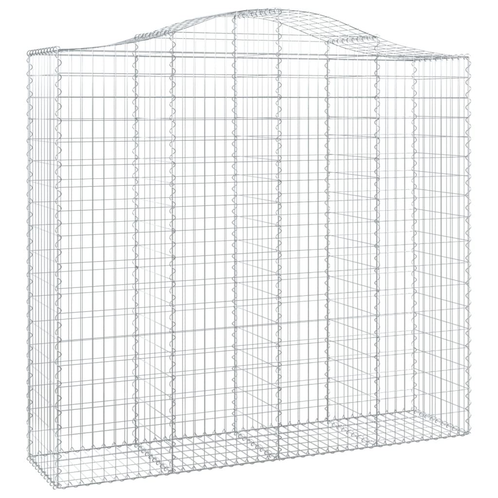 VidaXL Gabionen 5 Stück gebogen 200x50x180 200 cm Eisen