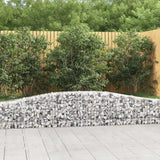 VidaXL Gabionen 3 Stück gebogen 400x30x40 60 cm Eisen