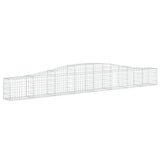 VidaXL Gabionen 4 Stück gebogen 400x30x40 60 cm Eisen