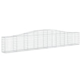 VidaXL Gabionen 6 Stück gebogen 400x30x60 80 cm Eisen