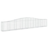 VidaXL Gabionen 10 Stück gebogen 400x30x60 80 cm Eisen
