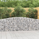 VidaXL Gabionen 6 Stück gebogen 400x30x80 100 cm Eisen