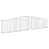 VidaXL Gabionen 7 Stk. gebogen 400x30x80 100 cm Eisen
