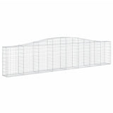 VidaXL Gabionen 8 Stück gebogen 400x30x80 100 cm Eisen