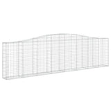 VidaXL Gabionen 2 Stück gebogen 400x30x100 120 cm Eisen