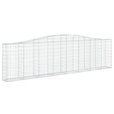 VidaXL Gabionen 5 Stück gebogen 400x30x100 120 cm Eisen
