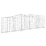 VidaXL Gabionen 7 Stk. gebogen 400x30x100 120 cm Eisen