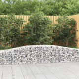 VidaXL Gabionen 2 Stück gebogen 400x50x40 60 cm Eisen