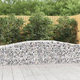 VidaXL Gabionen 5 Stück gebogen 400x50x60 80 cm verzinktes Eisen