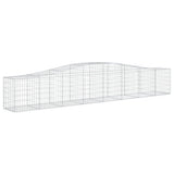 VidaXL Gabionen 7 Stück gebogen 400x50x60 80 cm verzinktes Eisen