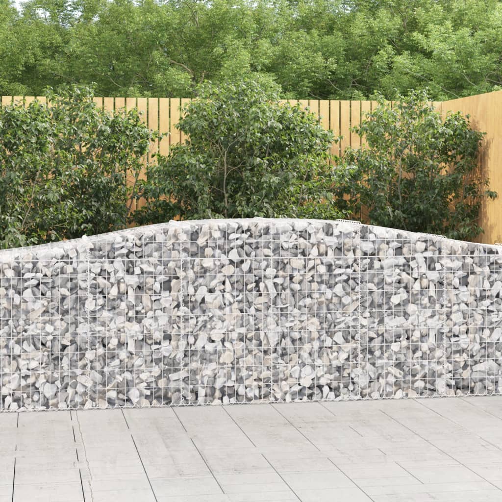 Vidaxl Schans Körbe 6 ST Gewölbe 400x50x80 100 cm verzinktes Eisen