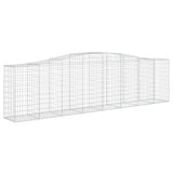 VidaXL Gabionen 3 Stk. gebogen 400x50x100 120 cm Eisen