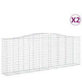Vidaxl Schans Körbe 2 ST Gewölbte 400x50x140 160 cm Eisen