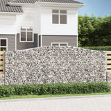 VidaXL Gabionen 3 Stück gebogen 400x50x160 180 cm Eisen