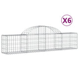 Vidaxl Schans Körbe 6 ST Gewölbe 200x30x40 60 cm verzinktes Eisen