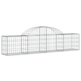 VidaXL Gabionen 9 Stück gebogen 200x30x40 60 cm verzinktes Eisen