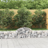 VidaXL Gabionen 9 Stück gebogen 200x30x40 60 cm verzinktes Eisen
