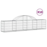 Vidaxl Schans Körbe 10 ST Gewölbe 200x30x40 60 cm verzinktes Eisen