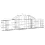 VidaXL Gabionen 18 Stück gebogen 200x30x40 60 cm verzinktes Eisen
