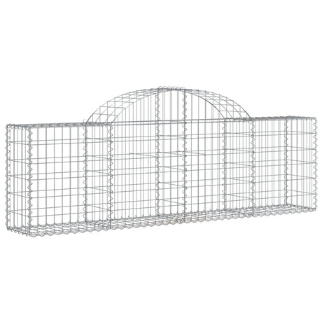 Vidaxx Gabionen 2 Stück gebogen 200x30x60 80 cm verzinktes Eisen