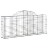 VidaXL Gabionen 6 Stück gebogen 200x30x80 100 cm verzinktes Eisen